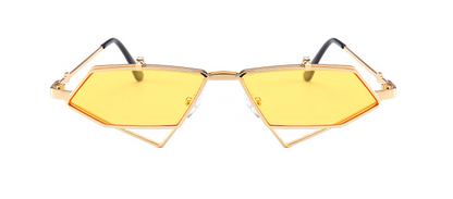Elegant Round Face Sunglasses - Vintage Steampunk Style