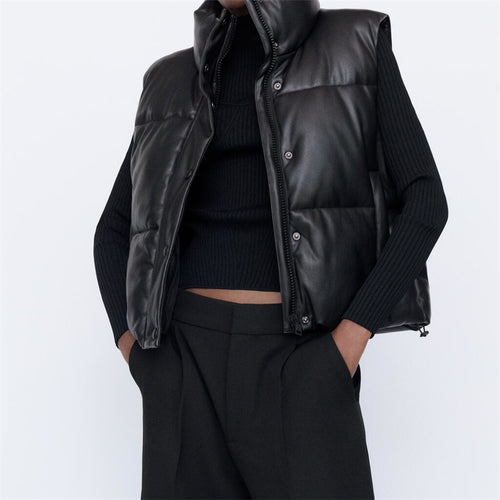 Fluffy Thick Down Vest for Women's Street Fashion