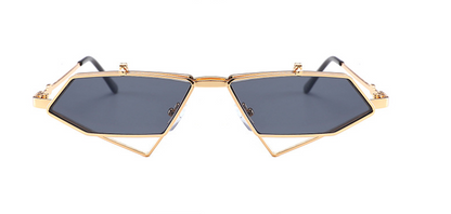Elegant Round Face Sunglasses - Vintage Steampunk Style